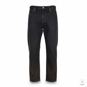 Levis 550 Jeans Mens 36x30 Black Dark Wash Relaxed Tapered Denim Zip Fly